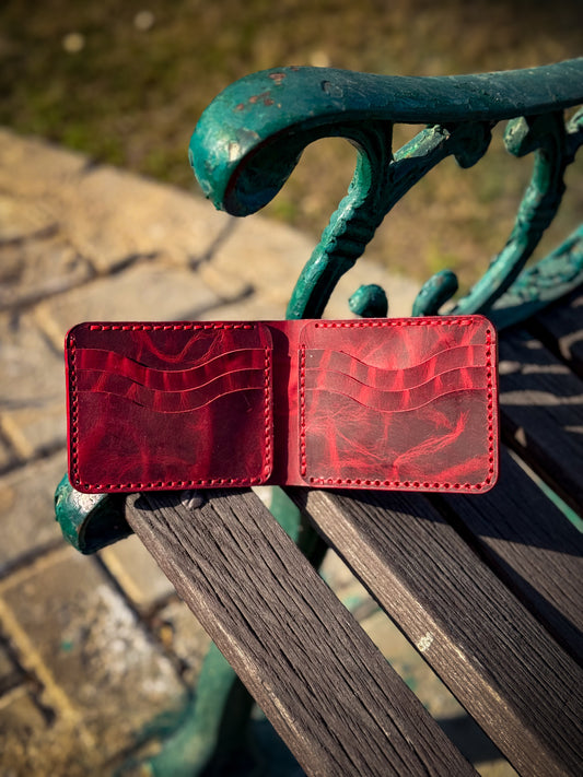 The Signature Bifold Wallet - Red