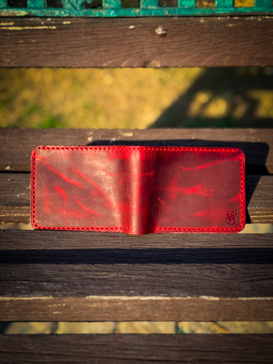 The King Bifold Wallet - Red