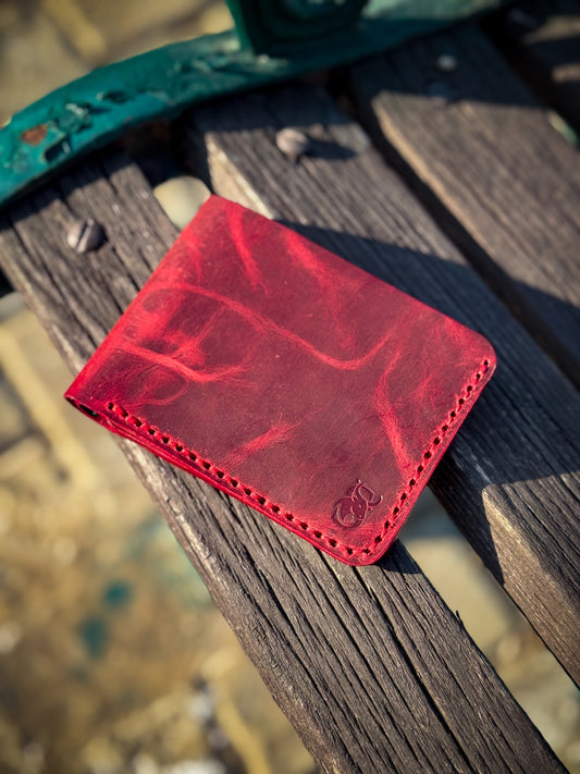 The Signature Bifold Wallet - Red